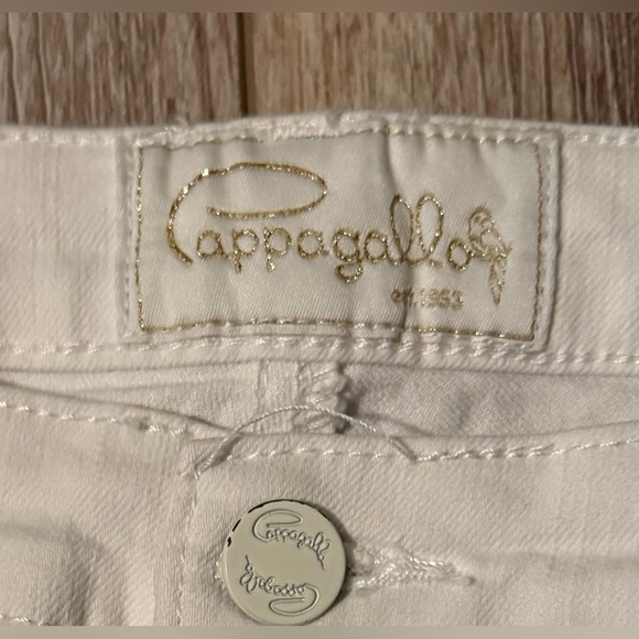 Pappagallo Women's White Cropped Jeans - Picture 4 of 5